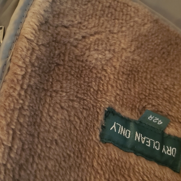 Hill & Archer 42R vintage preppy khaki tan mens lined wintet rain trench coat - Picture 9 of 12